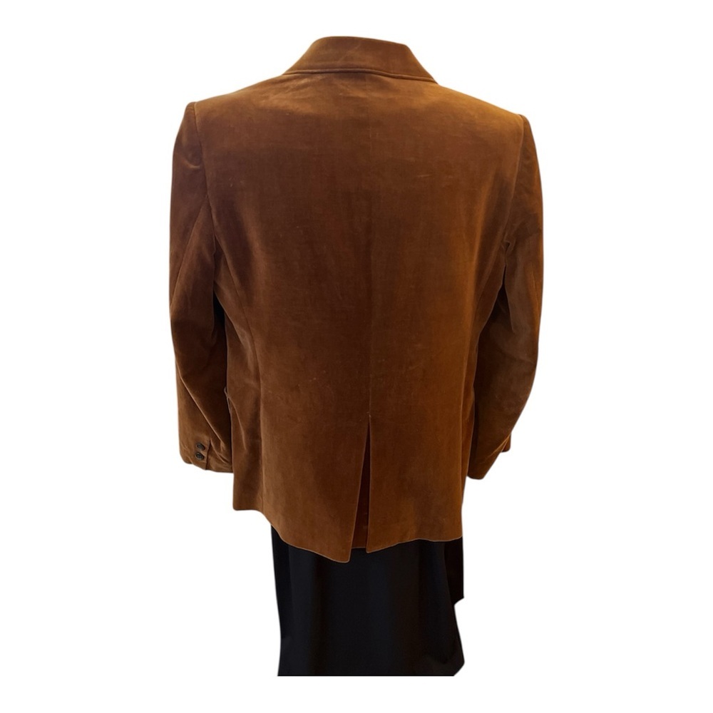 Vintage DeMura Brown Velvet Blazer size 12 - Picture 2 of 8